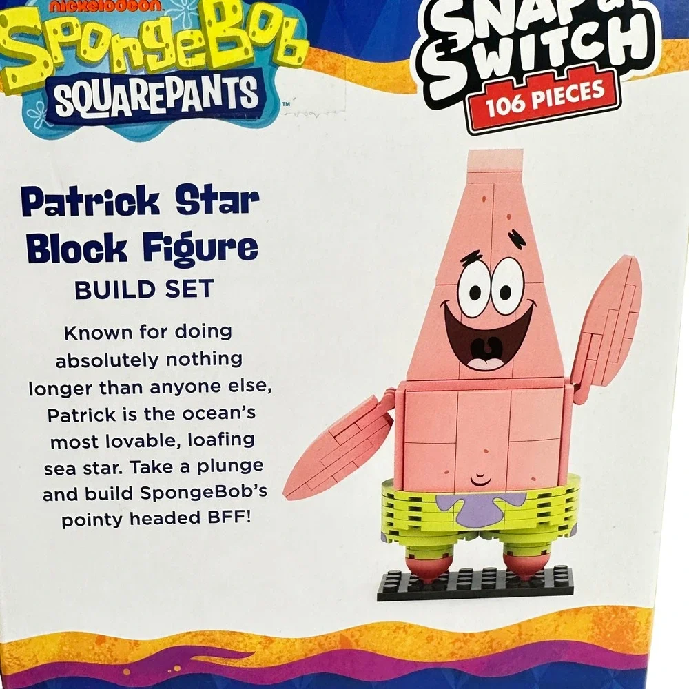 SpongeBob SquarePants Snap & Switch Block Figure Build Set 3 Pack New